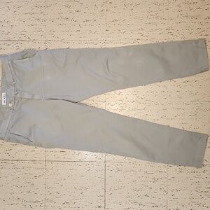 Atelier Munro Grey Slim Straight Tapered Fit Casual Dress Pants